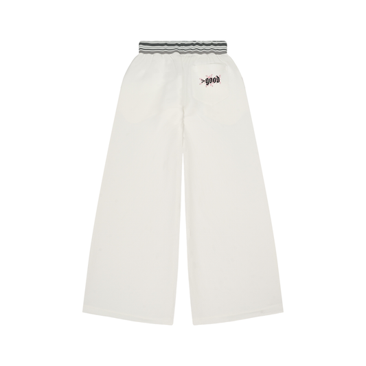 >good Women's Striped Waist Wide Leg Pants
