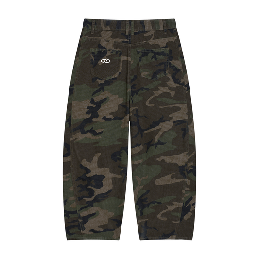 >good Men’s Camo Barrel Leg Cargo Pants