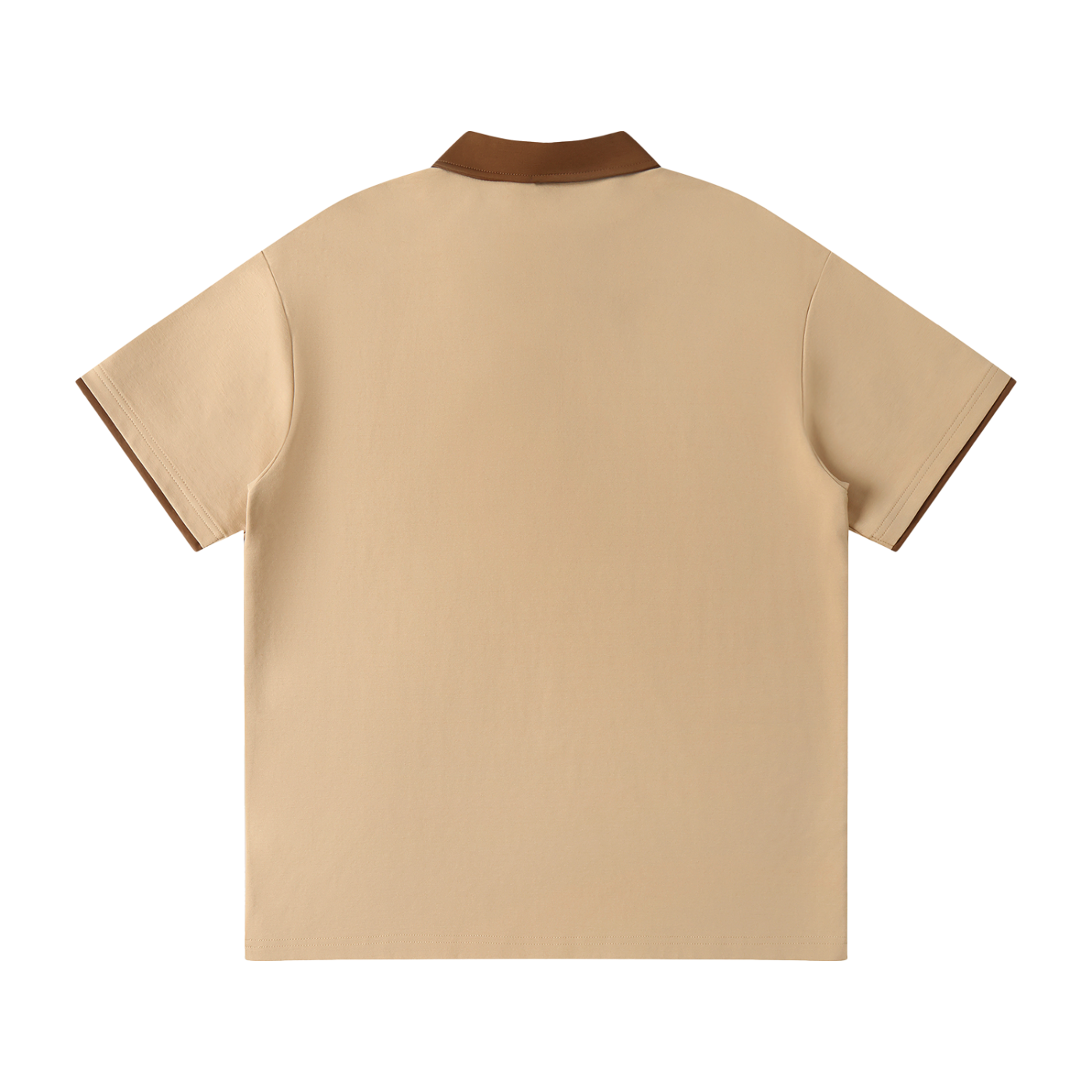 >good Contrast Collar Raglan Polo Shirt