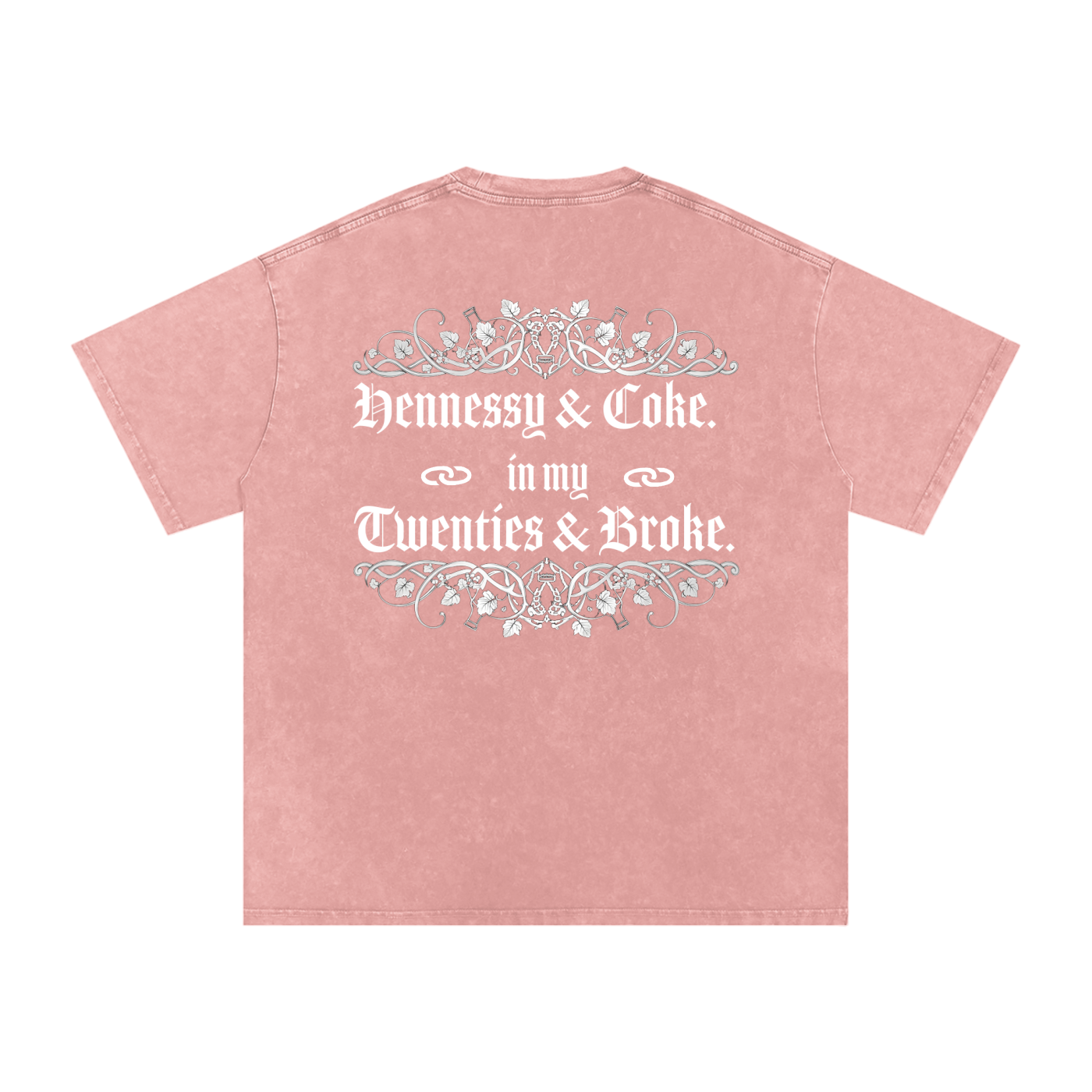 Henny Penny 001 Snow Washed Oversized Cotton Tee