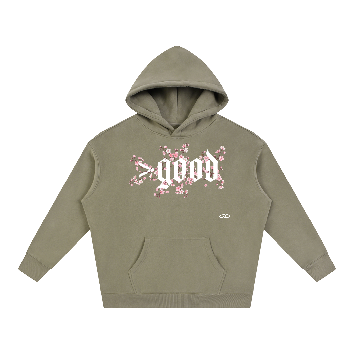 Cherry Blossom Oversize Fleeced Hoodie