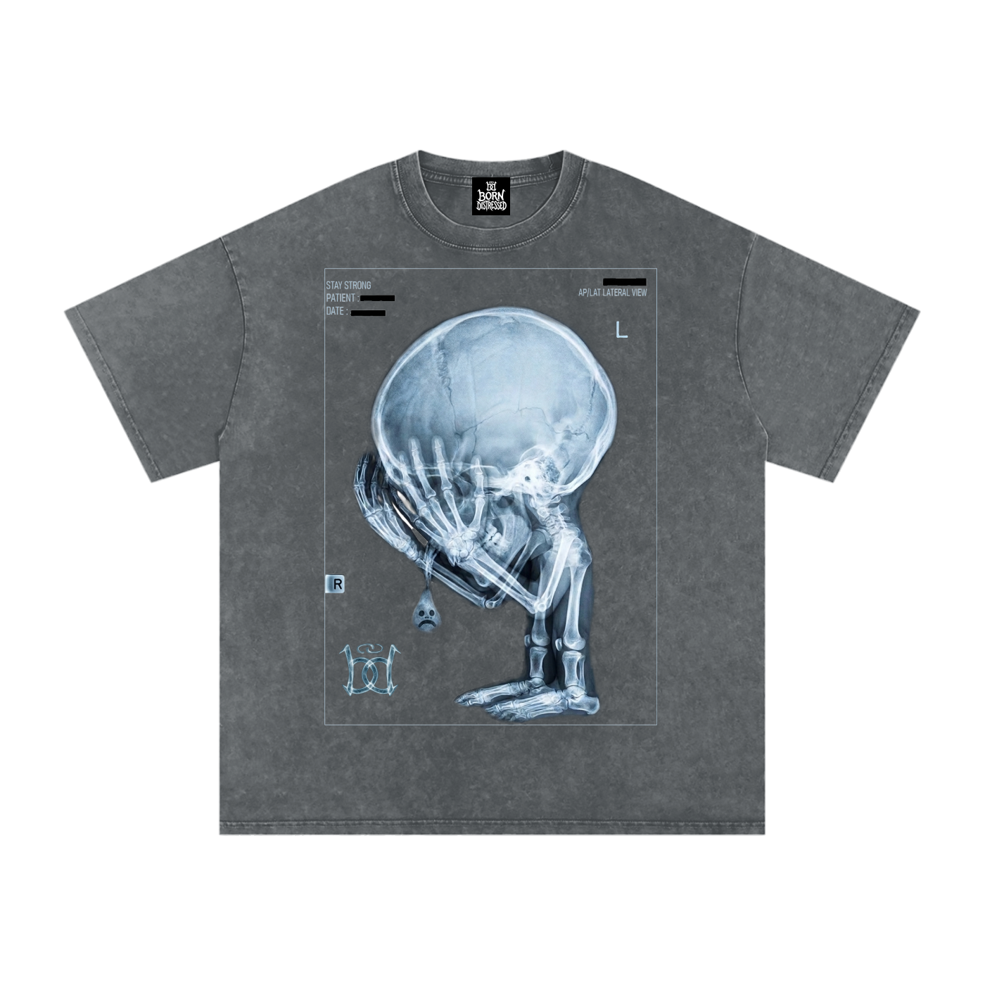 XRAY Snow Washed Oversized Cotton Tee