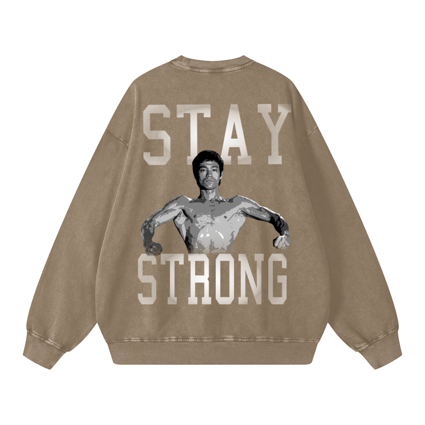 Be Water Snow Washed Oversized Crewneck