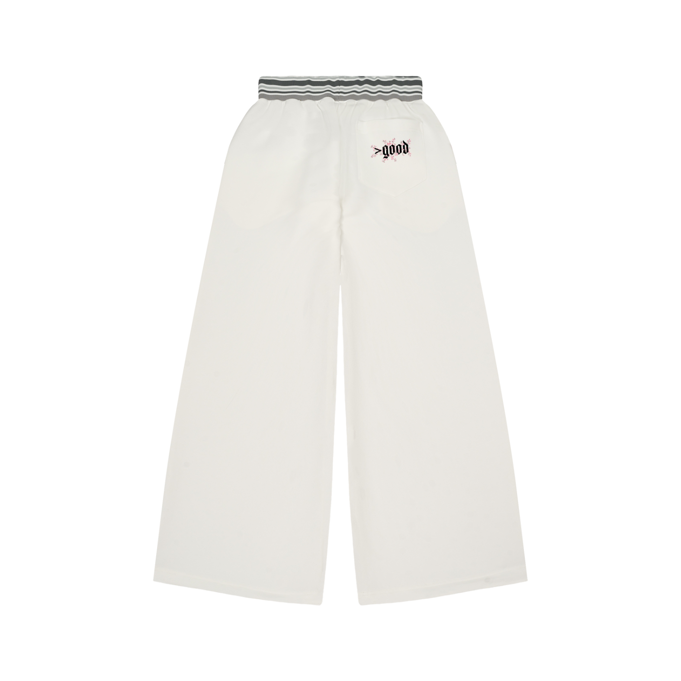 >good Women's Striped Waist Wide Leg Pants