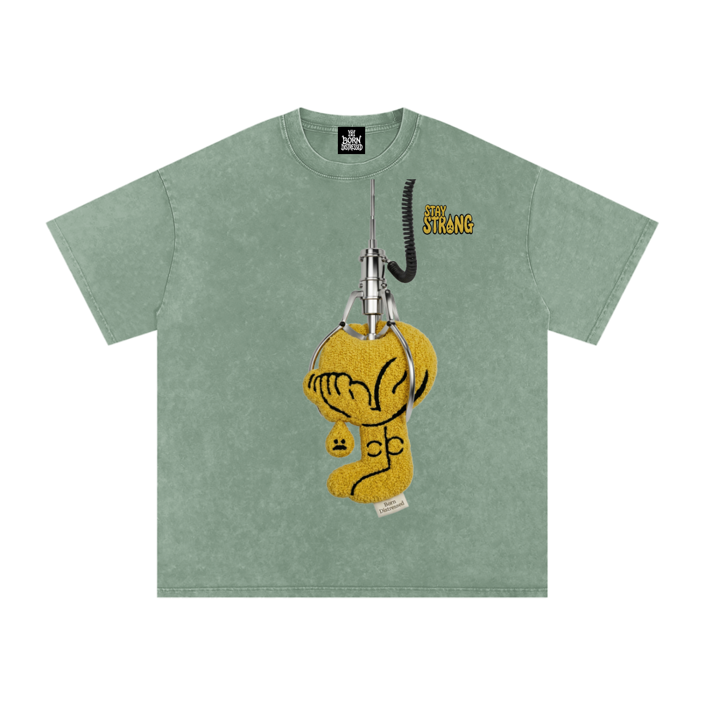 Dollar 2 Play Snow Washed Oversized Cotton Tee