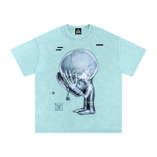 XRAY Snow Washed Oversized Cotton Tee