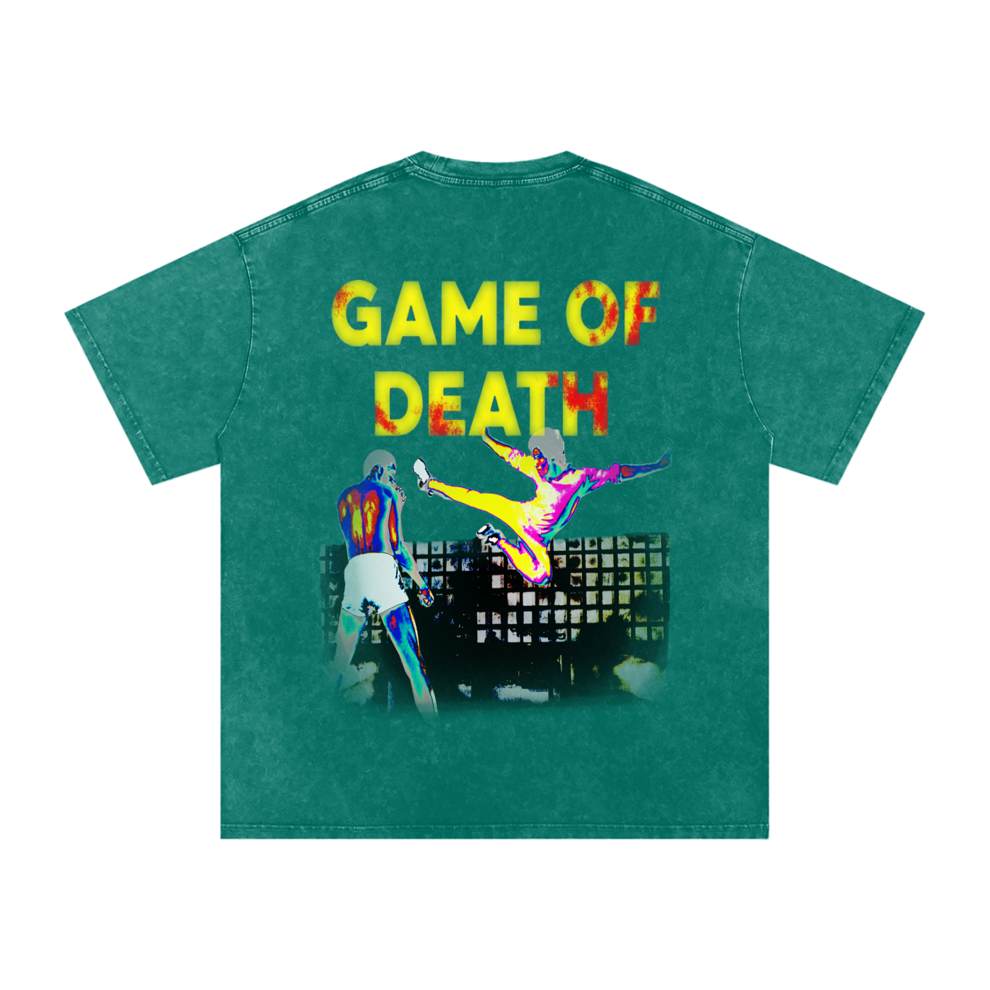 Game of Death Snow Washed Oversized Tee