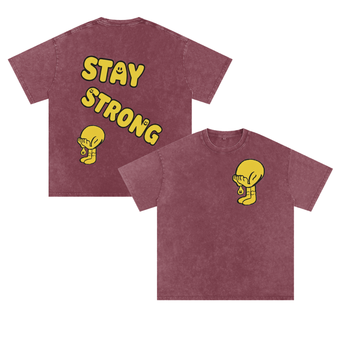 Stay Strong Embroidered Tee