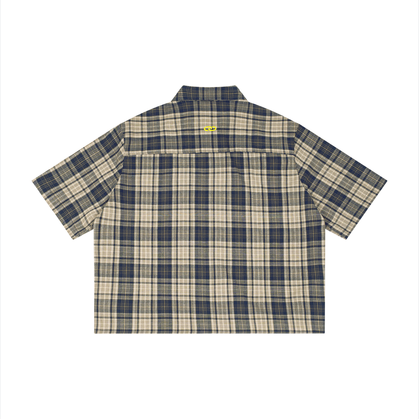 >good Unisex Plaid Boxy Short Sleeve Shirt