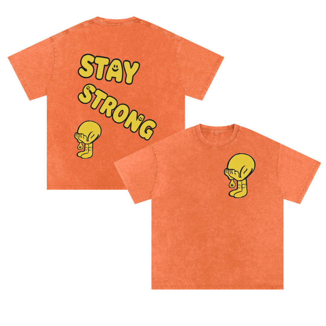 Stay Strong Embroidered Tee