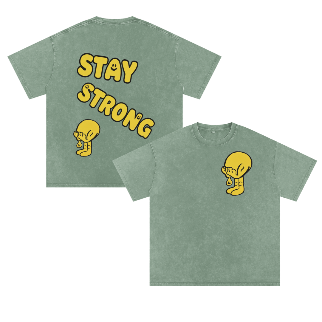 Stay Strong Embroidered Tee