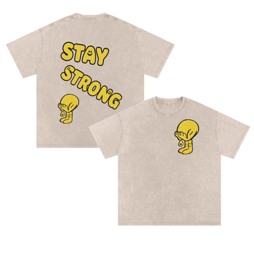Stay Strong Embroidered Tee