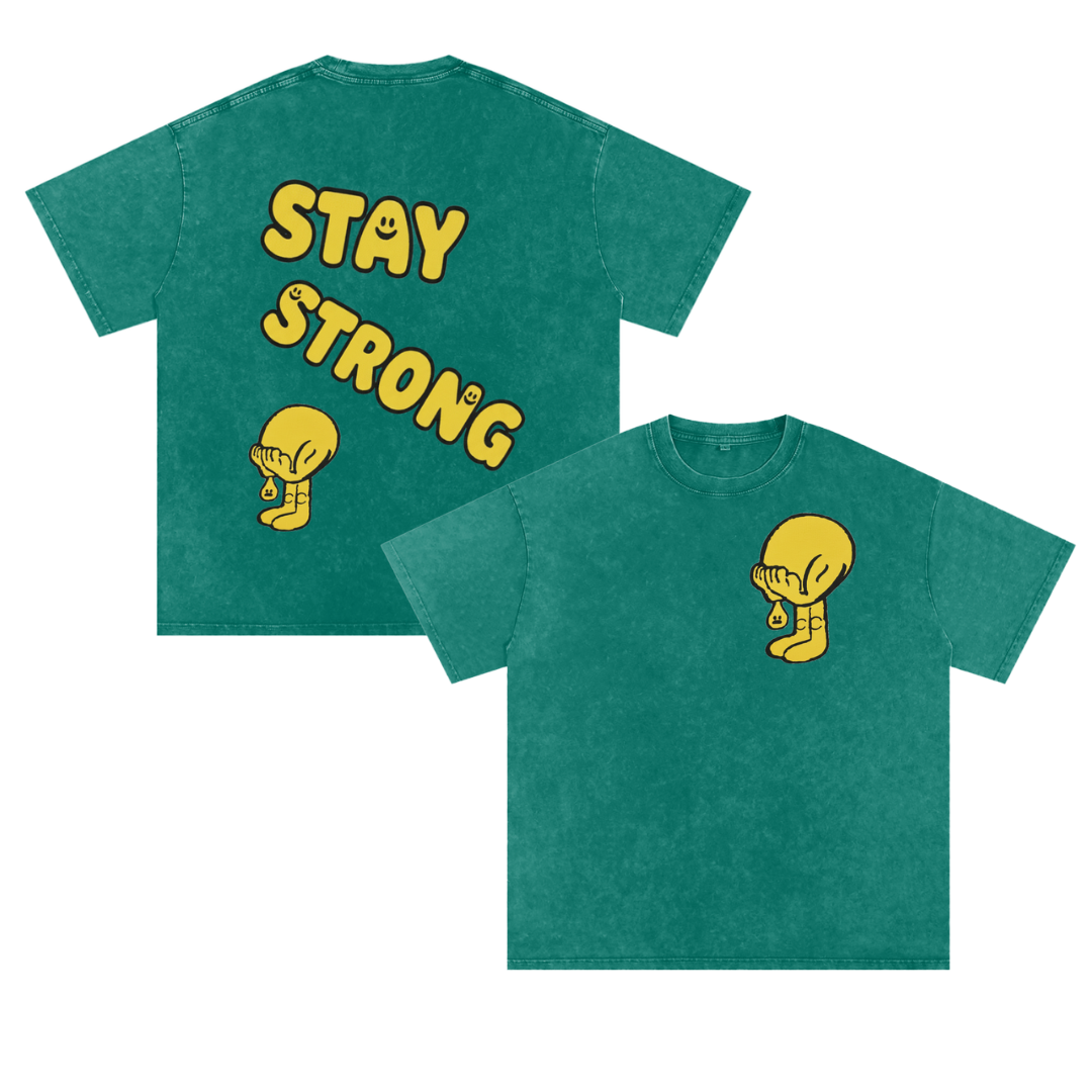 Stay Strong Embroidered Tee