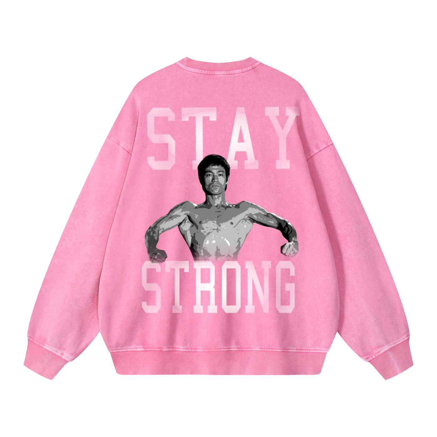 Be Water Snow Washed Oversized Crewneck