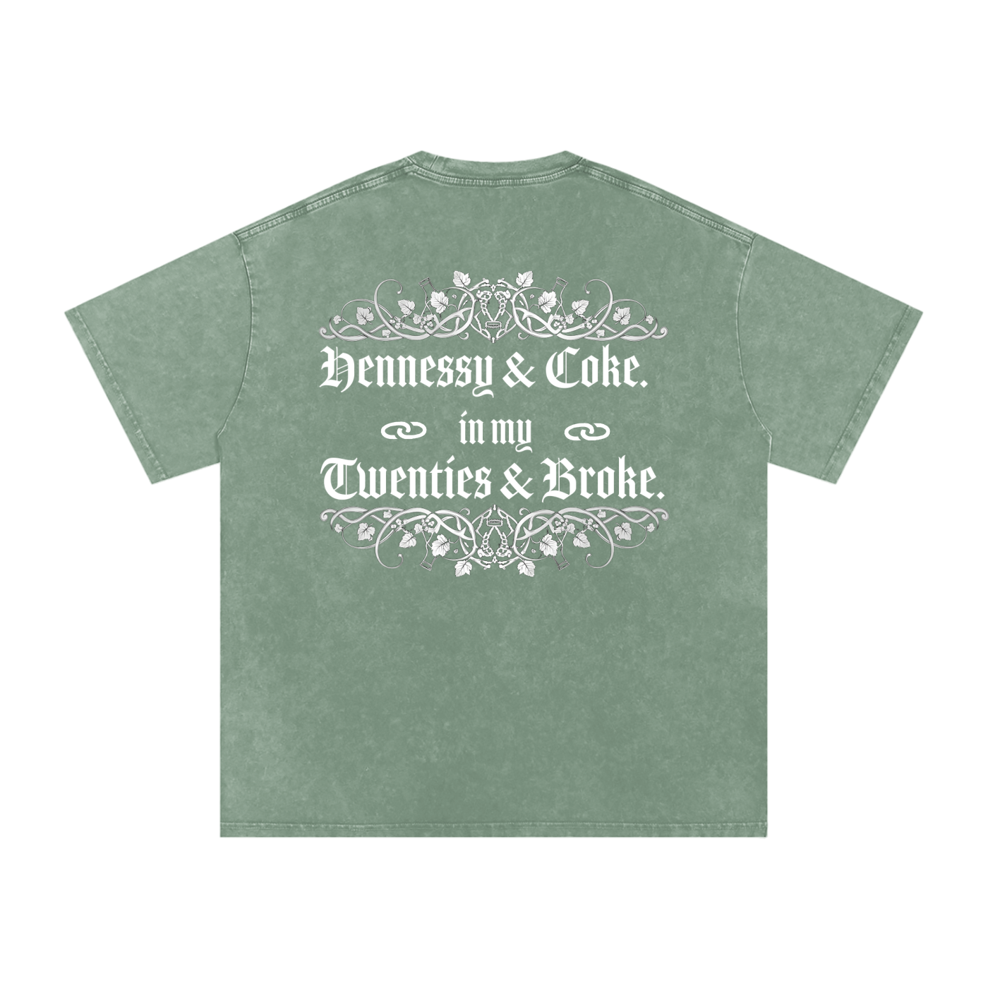 Henny Penny 001 Snow Washed Oversized Cotton Tee