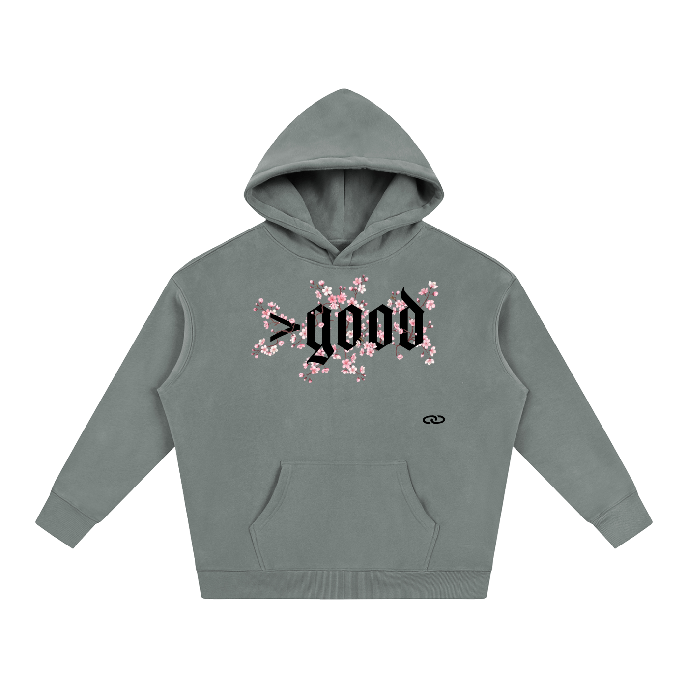 Cherry Blossom Oversize Fleeced Hoodie