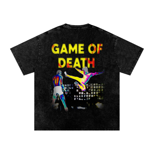 Game of Death Snow Washed Oversized Tee