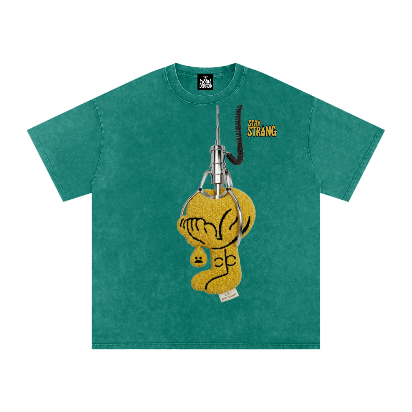 Dollar 2 Play Snow Washed Oversized Cotton Tee
