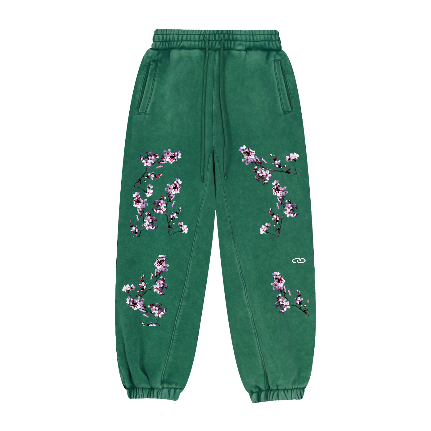Cherry Blossom Fleeced Jogger Sweatpants