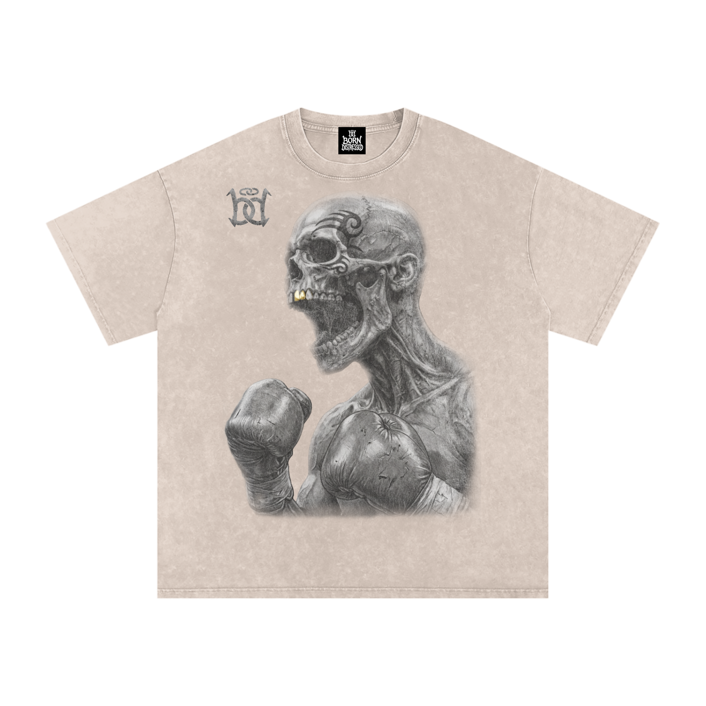 Mike Tyson / Living Legend Snow Washed Oversized Cotton Tee