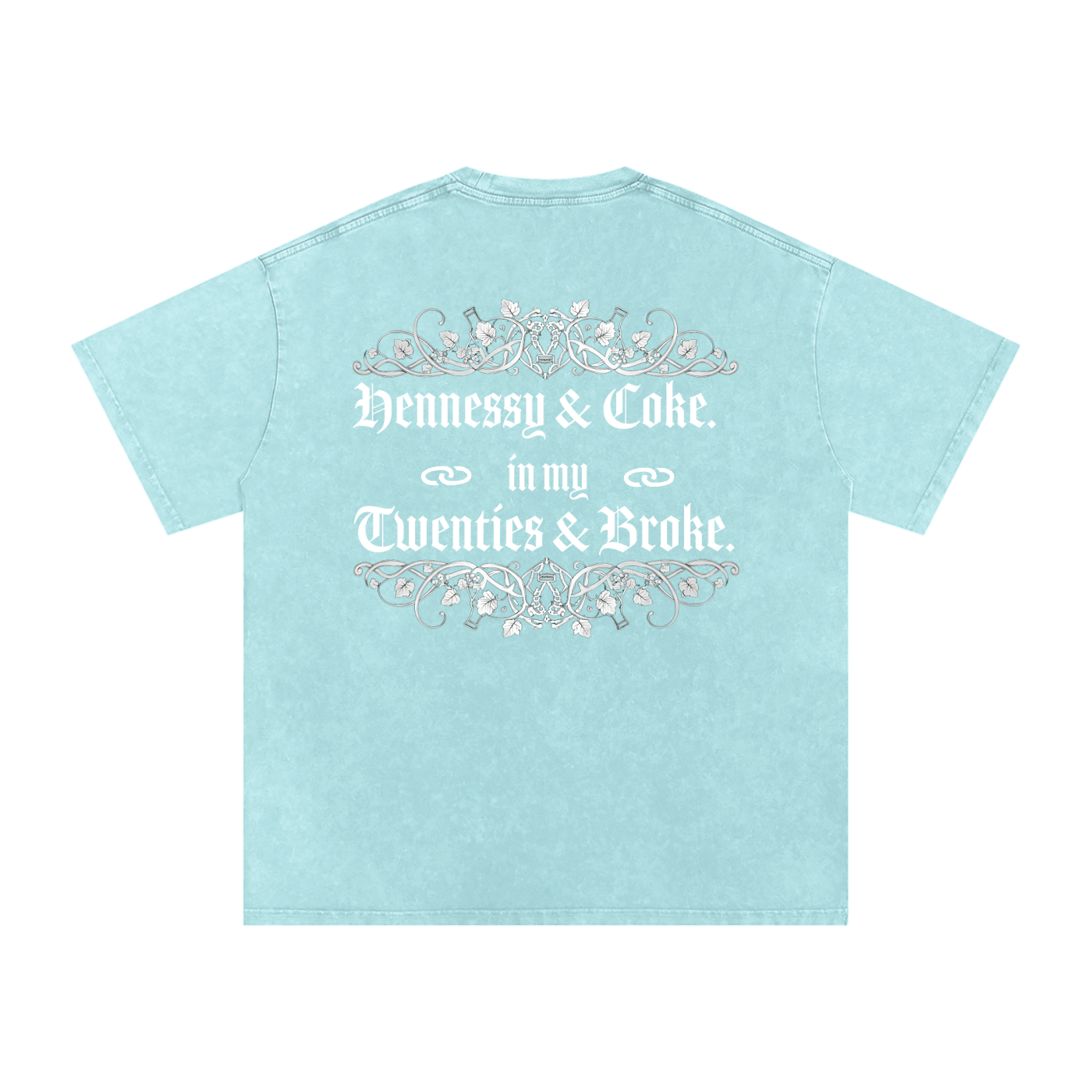 Henny Penny 001 Snow Washed Oversized Cotton Tee