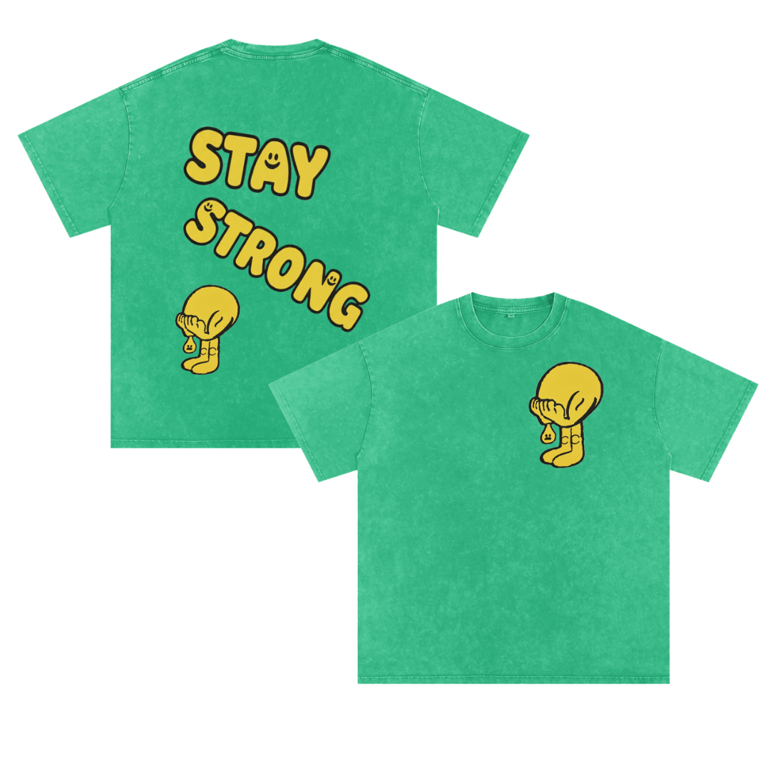 Stay Strong Embroidered Tee