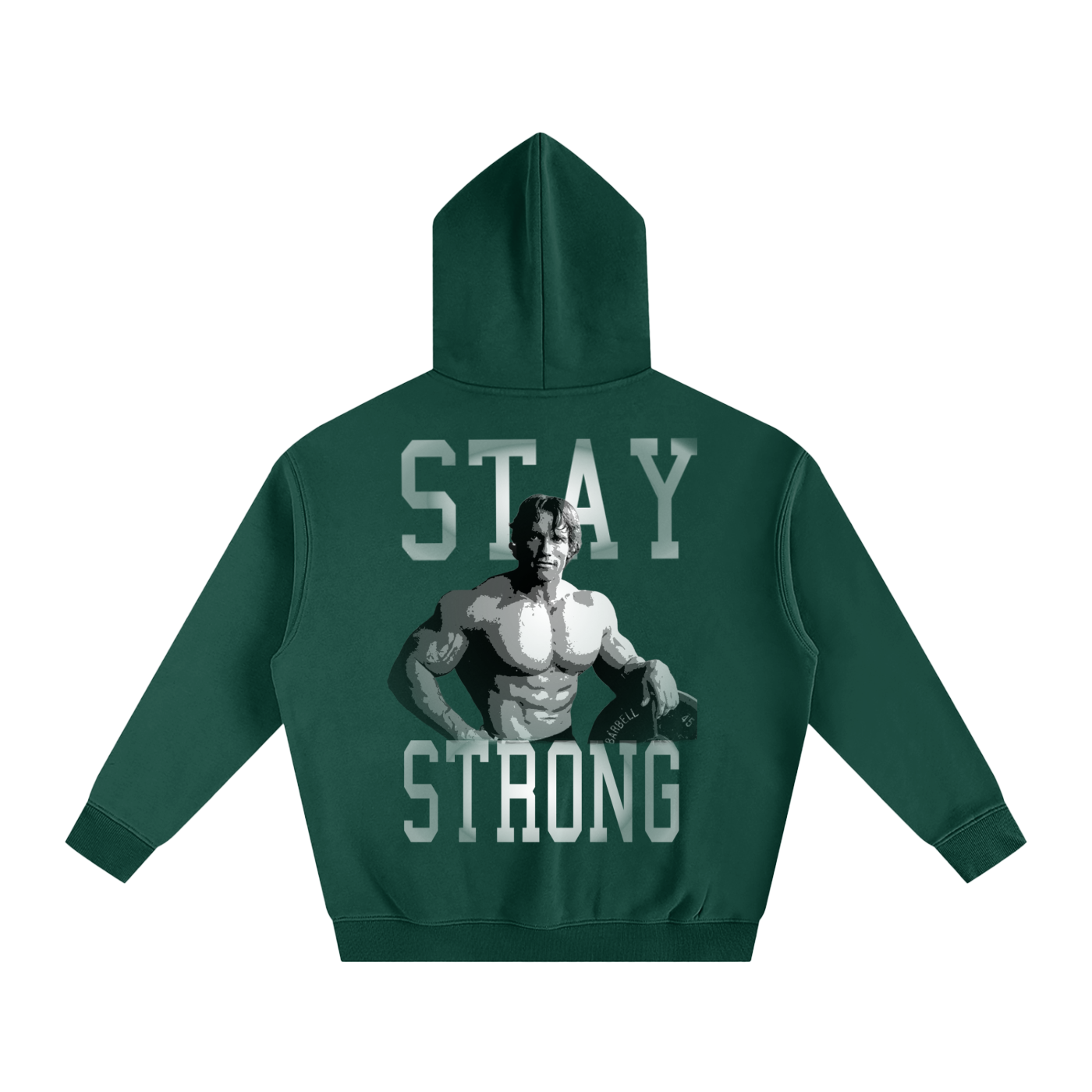 Arnie Stay Strong Oversize Fleeced Hoodie