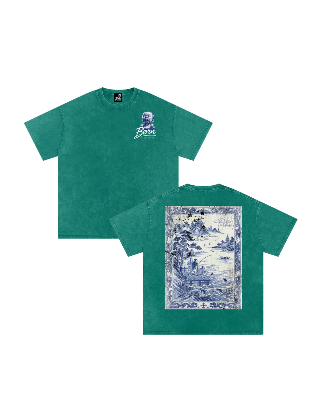 Cracked China Mural Tee