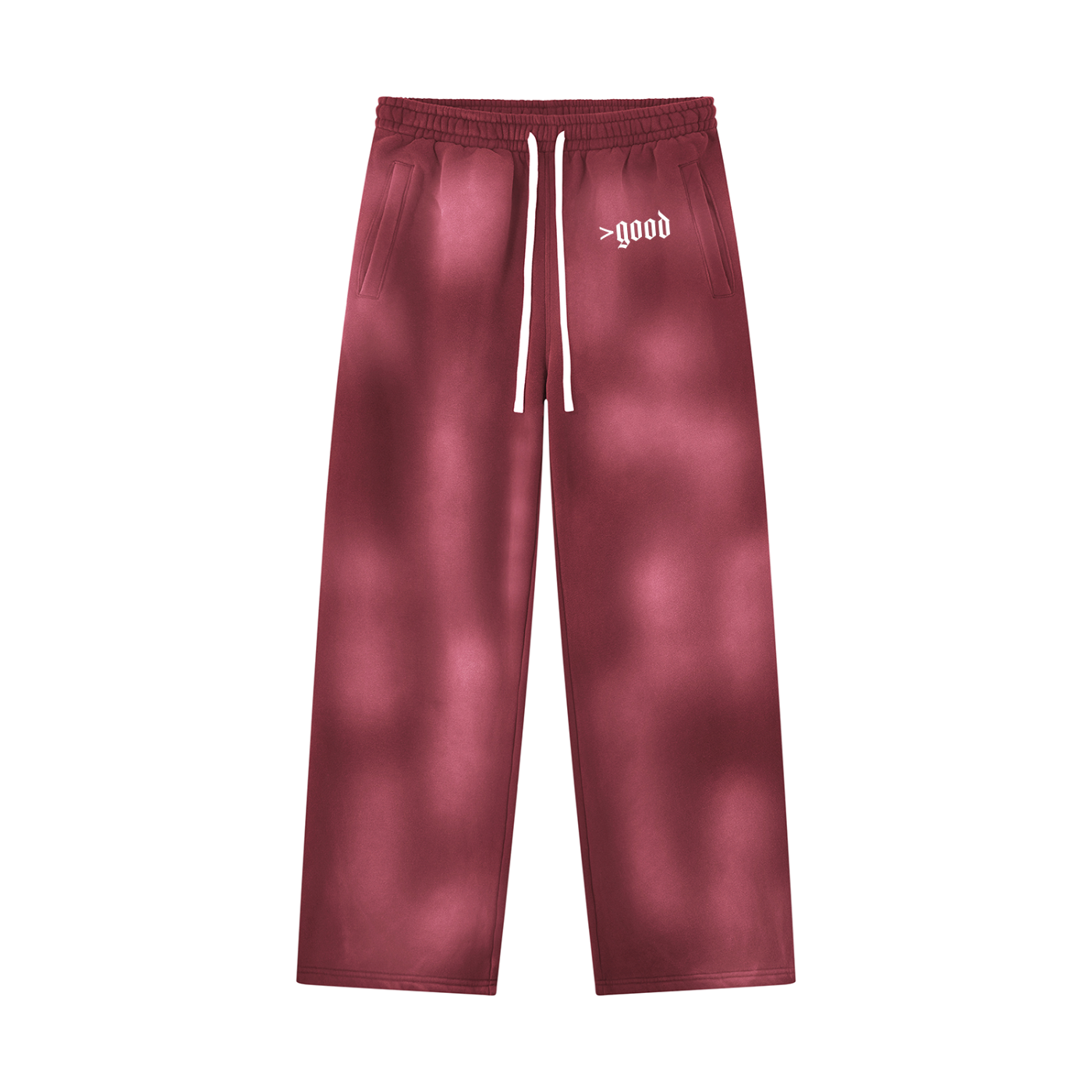 Cherry Blossom Colorfade Wide Leg Fleece Sweatpants