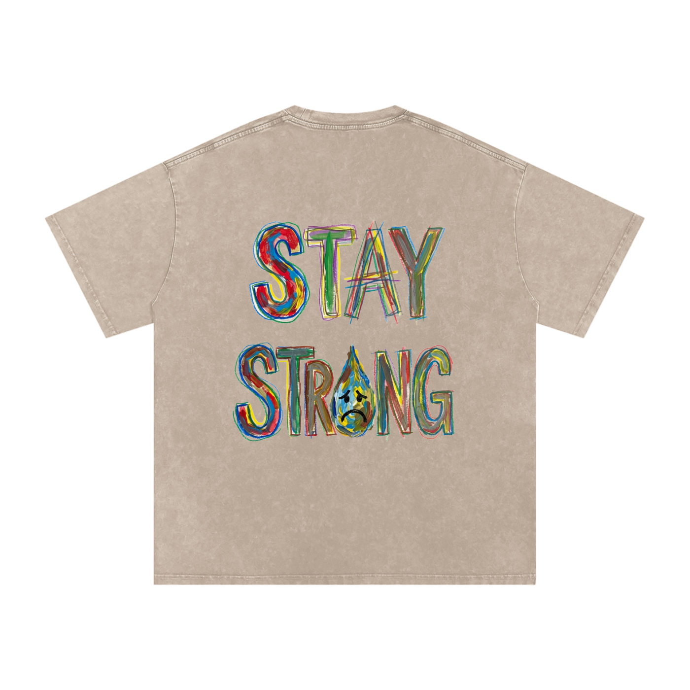 Outside the Lines Snow Washed Oversized Tee