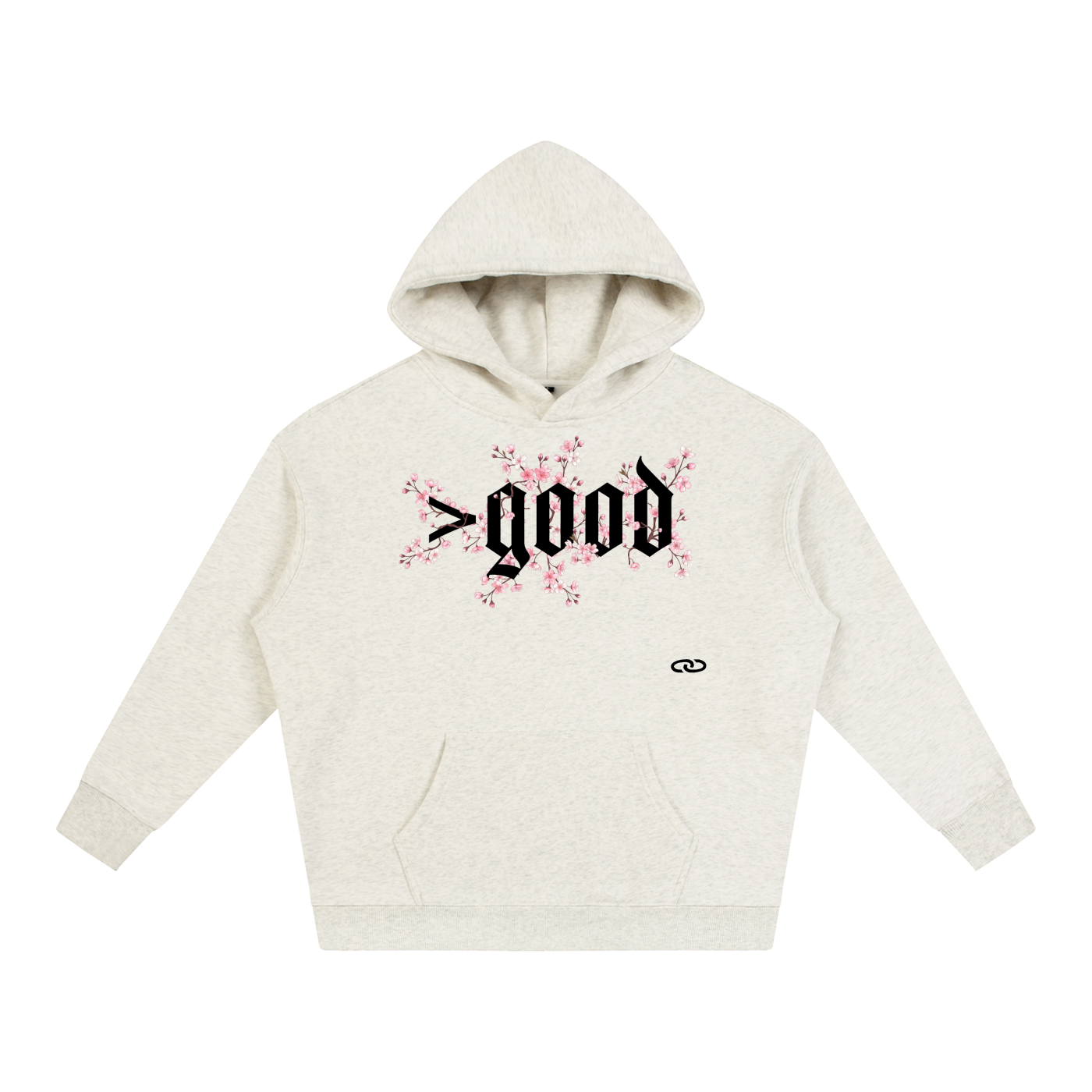 Cherry Blossom Oversize Fleeced Hoodie