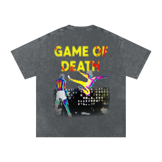 Game of Death Snow Washed Oversized Tee