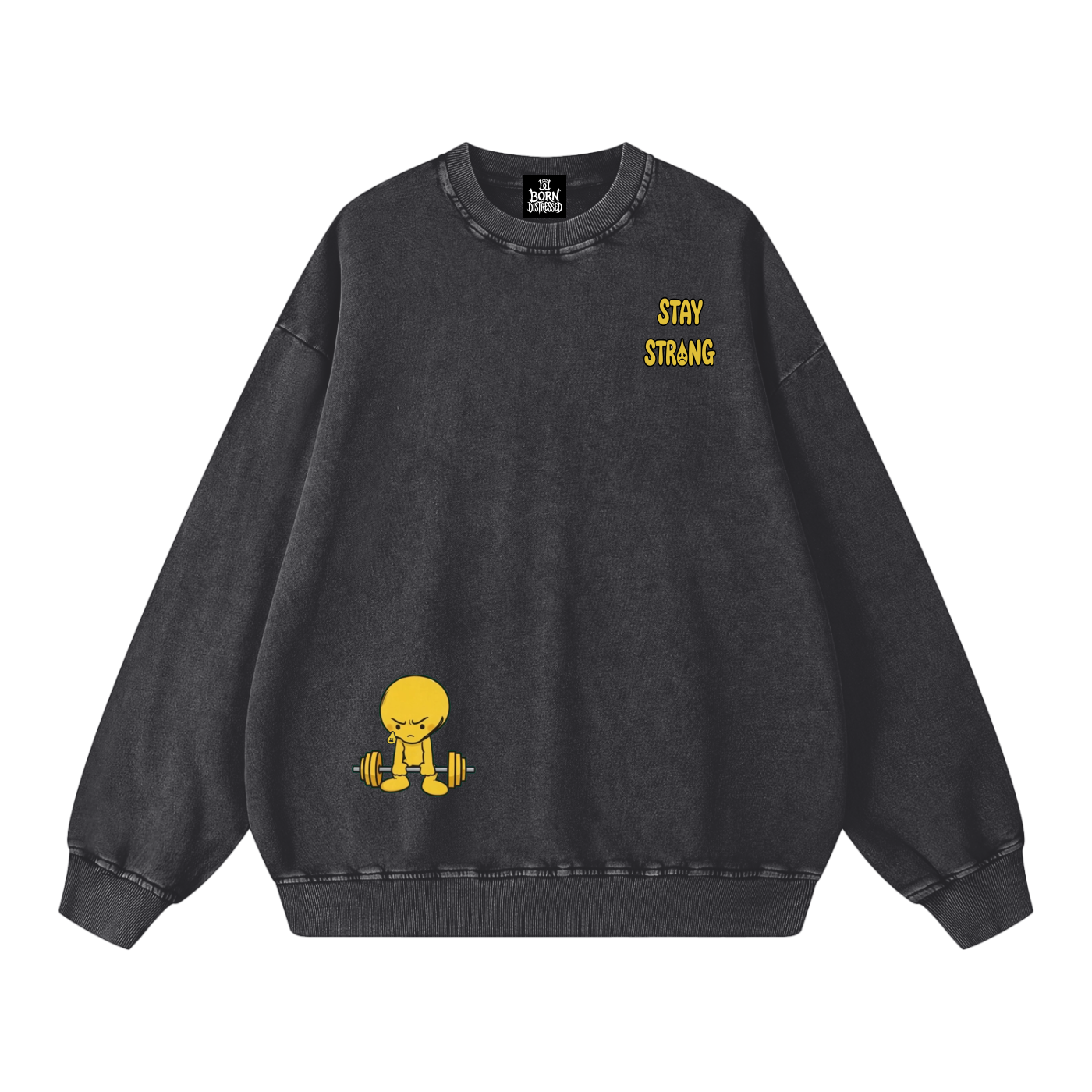 Lift Me Up Snow Washed Oversized Crewneck