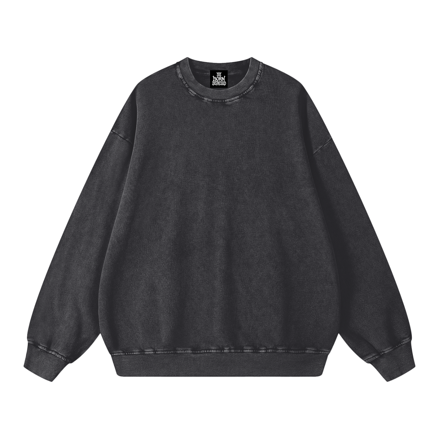 Be Water Snow Washed Oversized Crewneck
