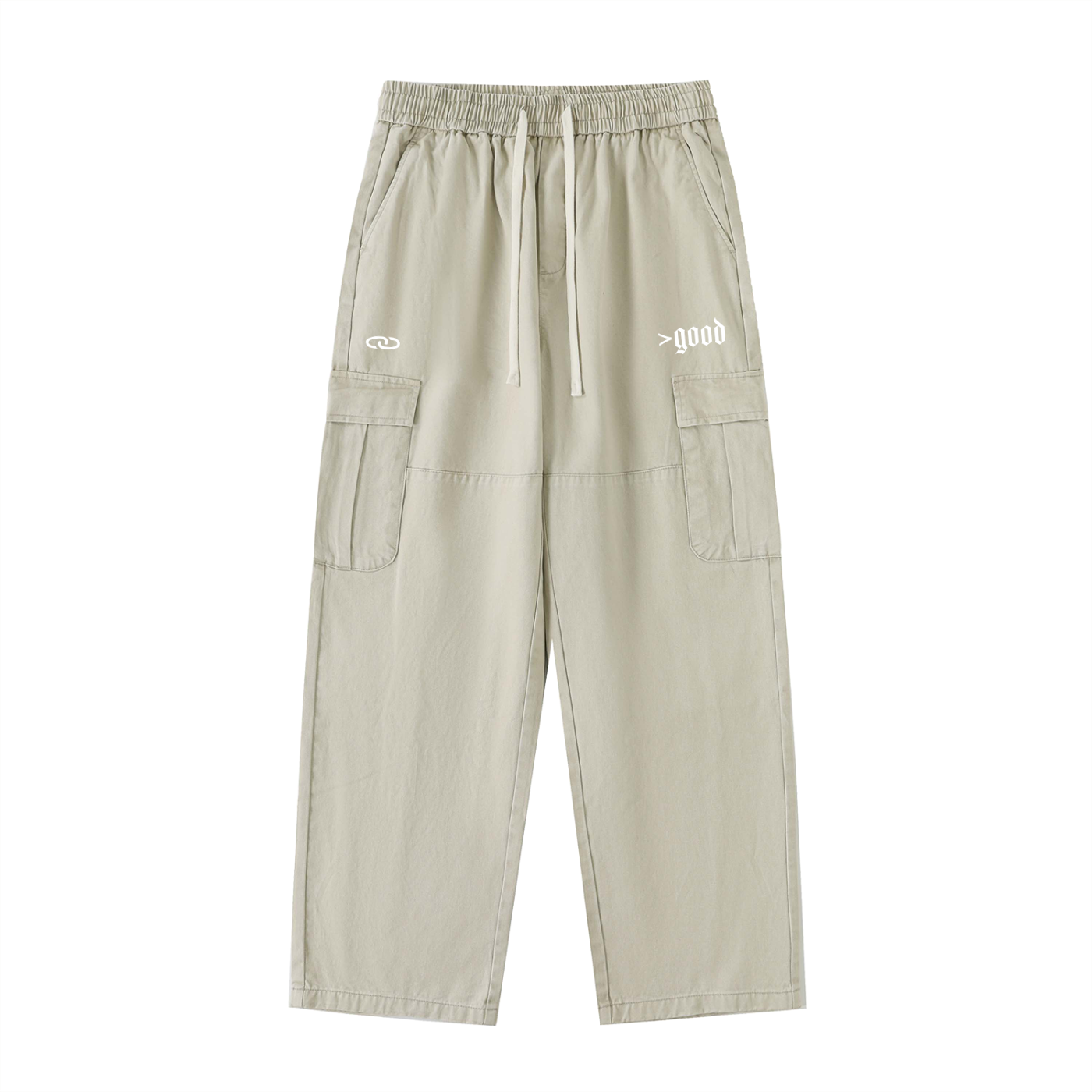 >good Drawstring Straight-Leg Cargo Pants