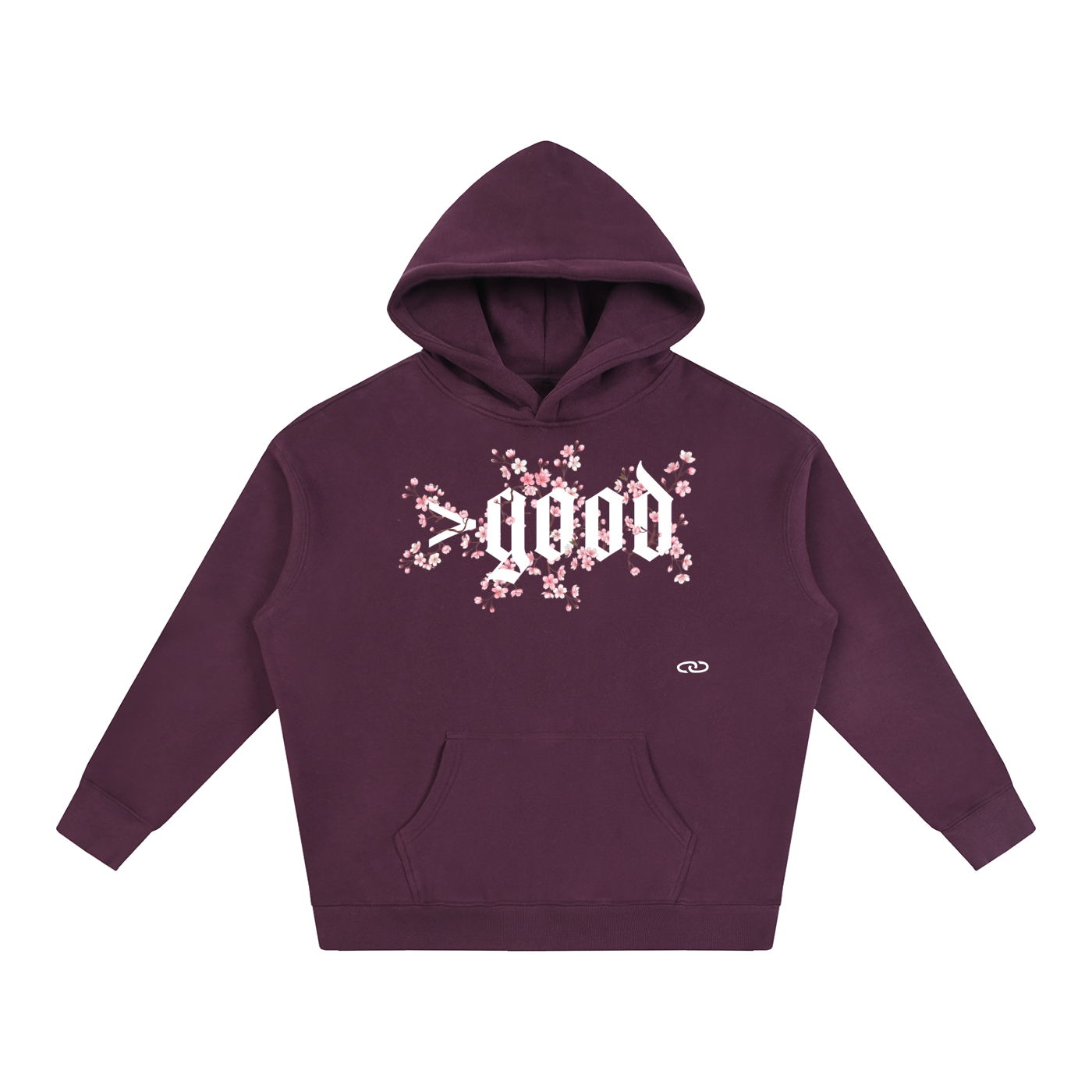 Cherry Blossom Oversize Fleeced Hoodie