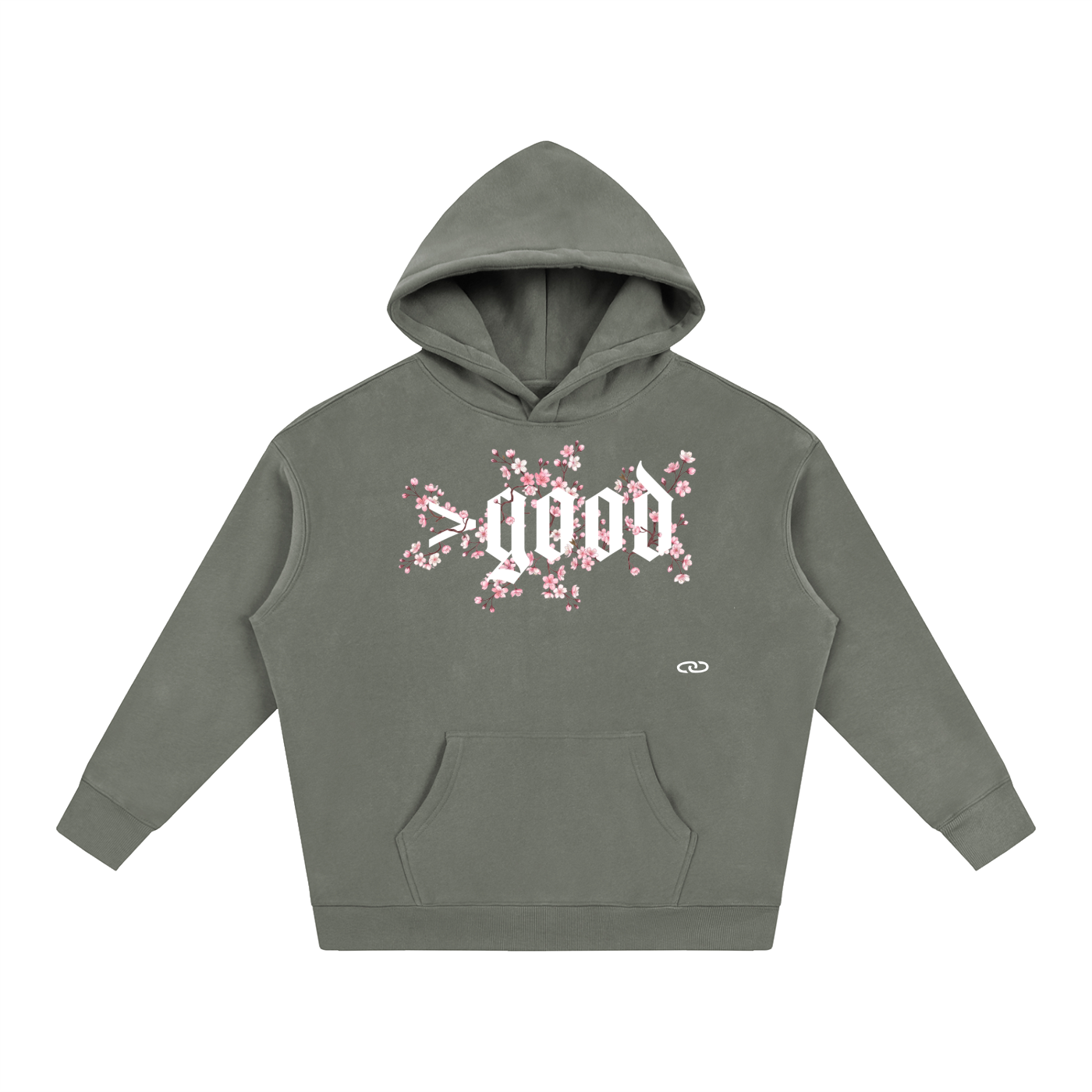 Cherry Blossom Oversize Fleeced Hoodie