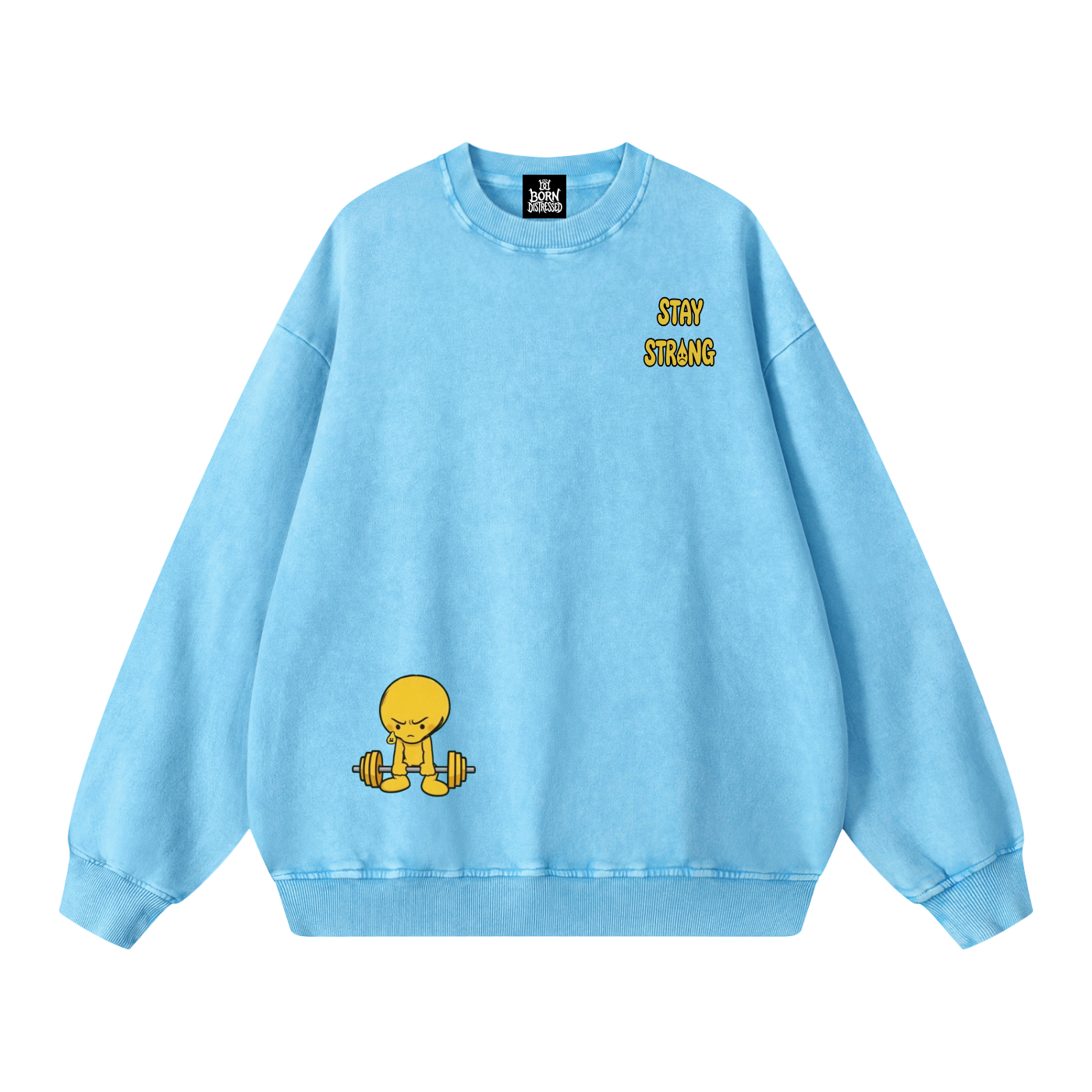 Lift Me Up Snow Washed Oversized Crewneck