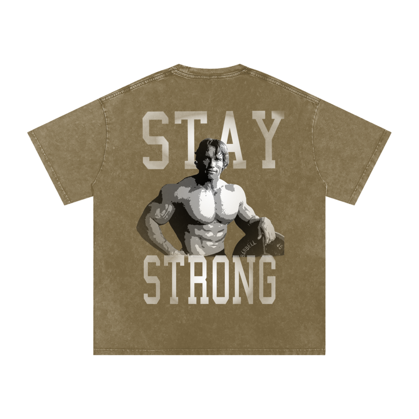 Arnie Stay Strong Snow Washed Tee
