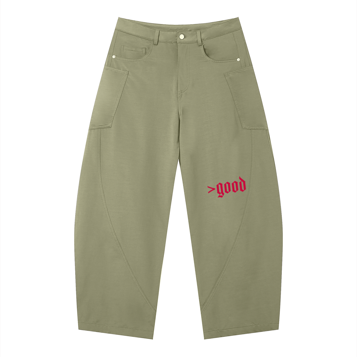 >good Men's Barrel Leg Pants