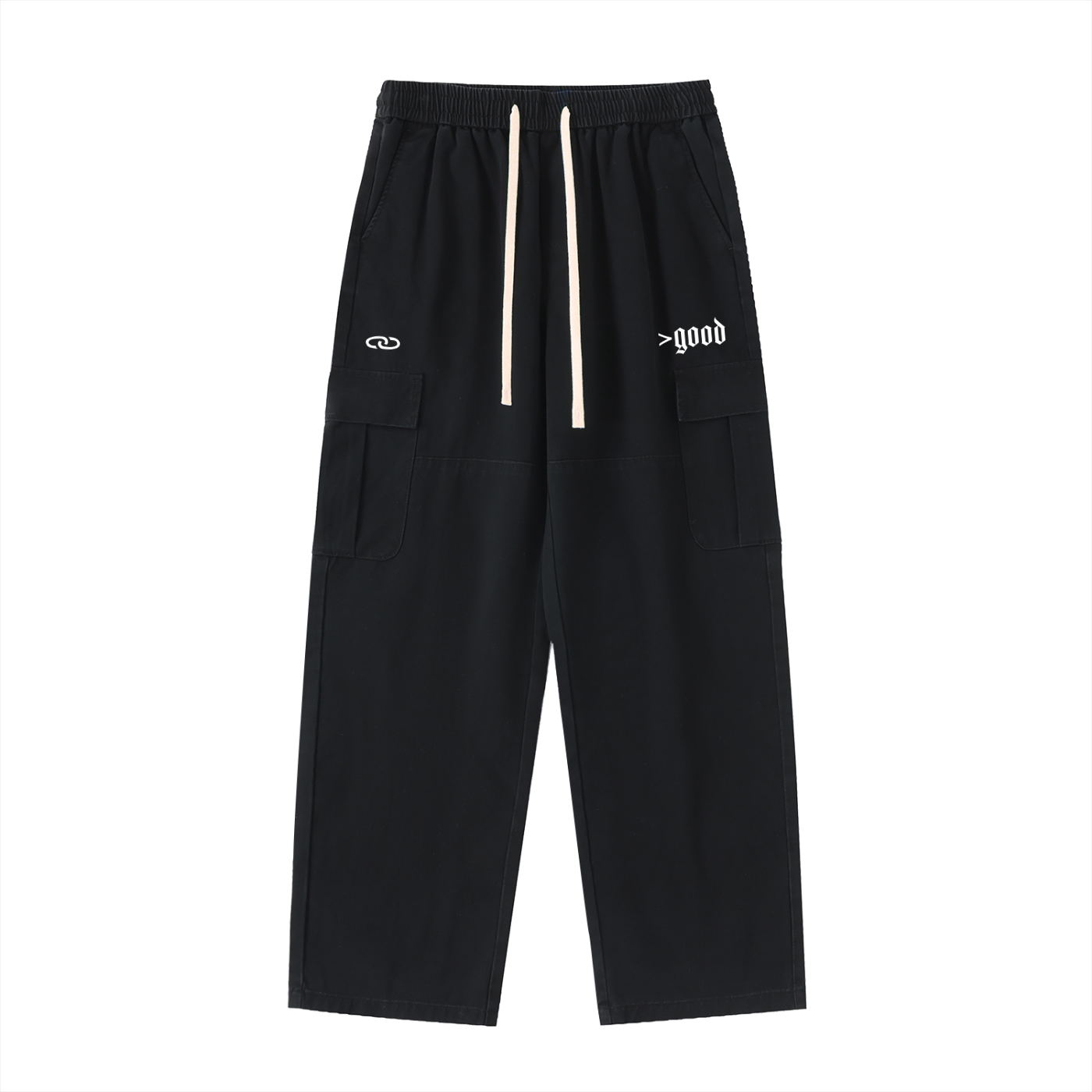 >good Drawstring Straight-Leg Cargo Pants