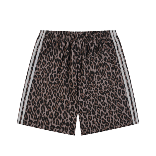 Heavyweight Leopard Drawstring Shorts