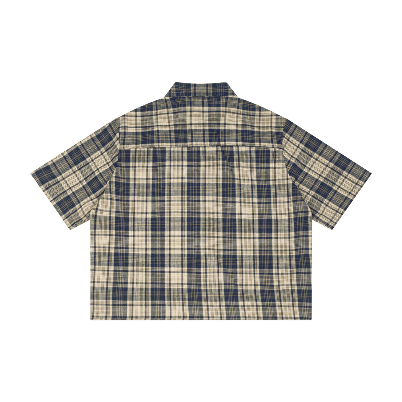 Unisex Plaid Short Sleeve Shirt