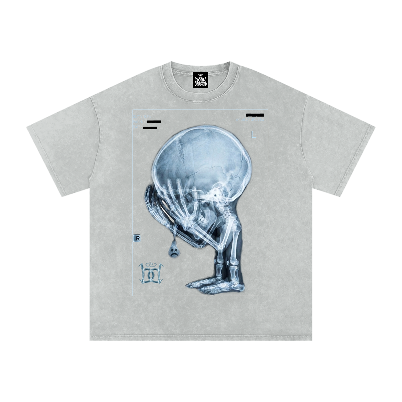 XRAY Snow Washed Oversized Cotton Tee