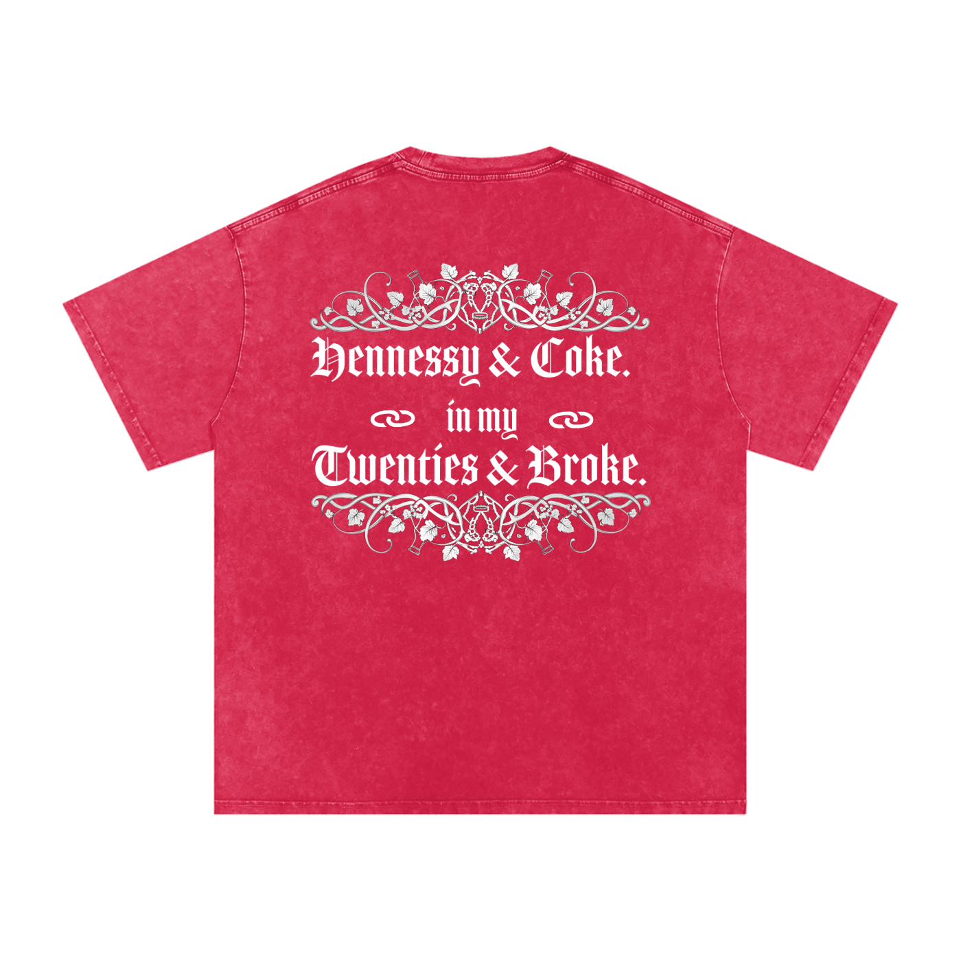 Henny Penny 001 Snow Washed Oversized Cotton Tee