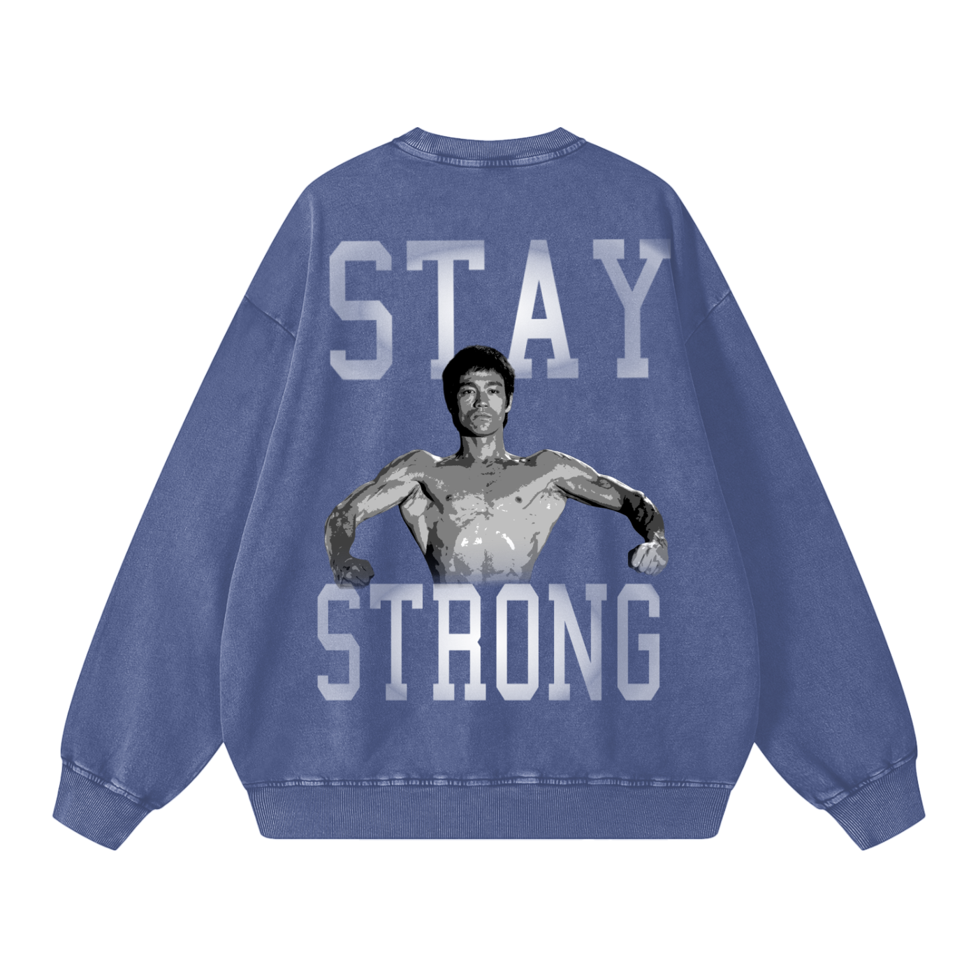 Be Water Snow Washed Oversized Crewneck