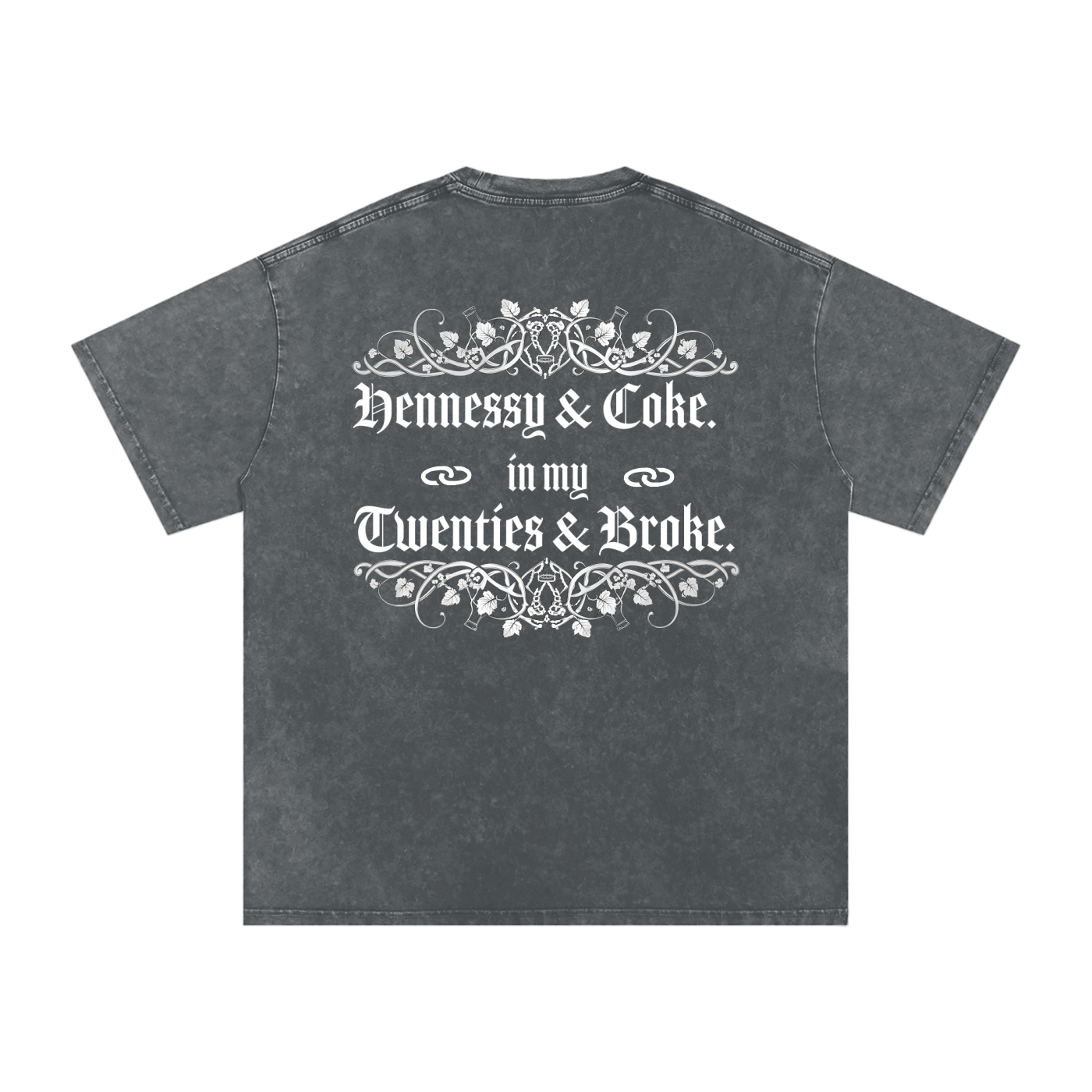 Henny Penny 001 Snow Washed Oversized Cotton Tee