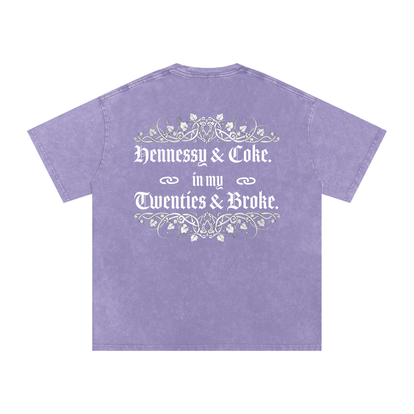 Henny Penny 001 Snow Washed Oversized Cotton Tee