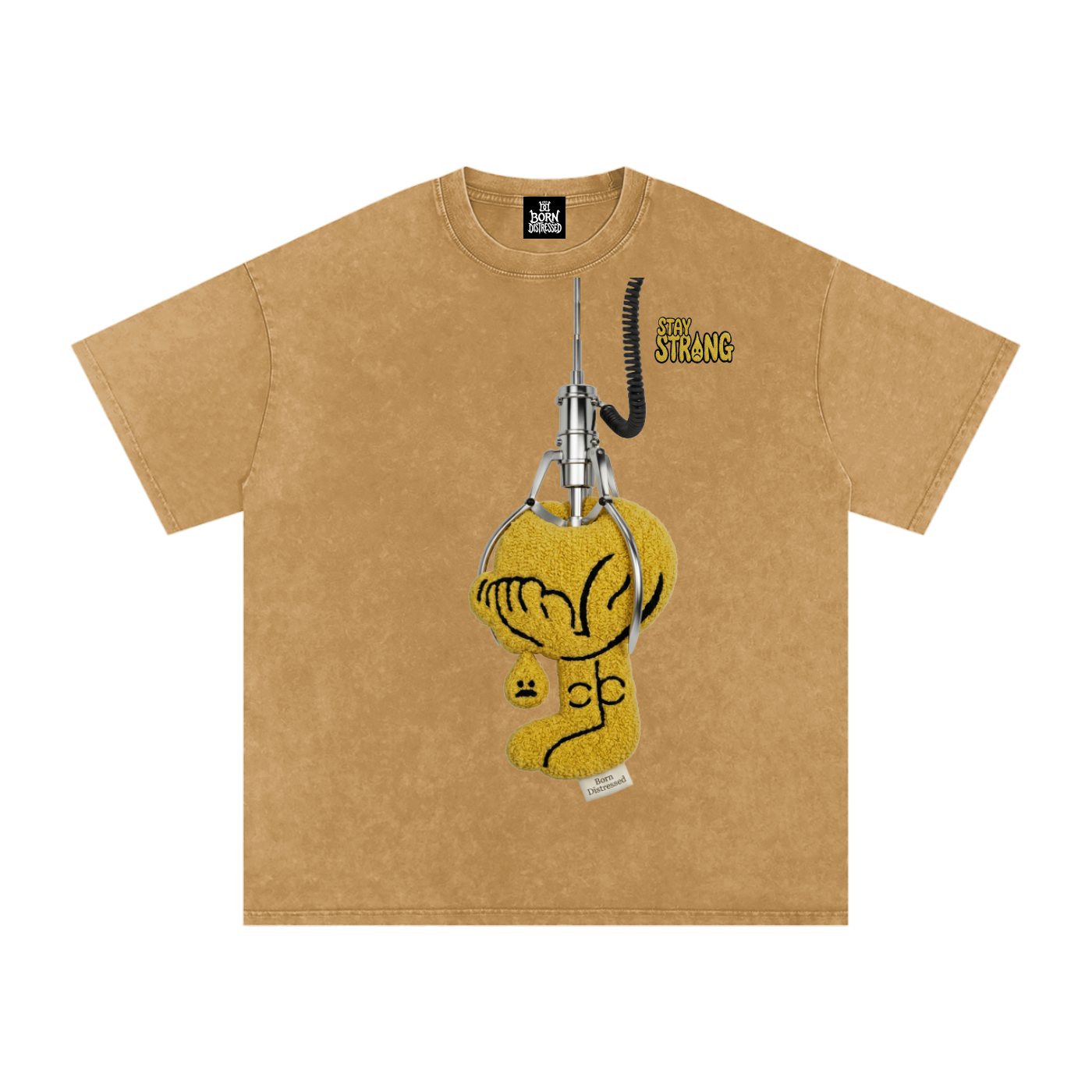Dollar 2 Play Snow Washed Oversized Cotton Tee