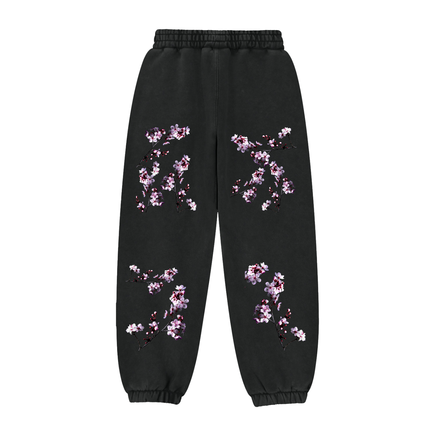 Cherry Blossom Fleeced Jogger Sweatpants